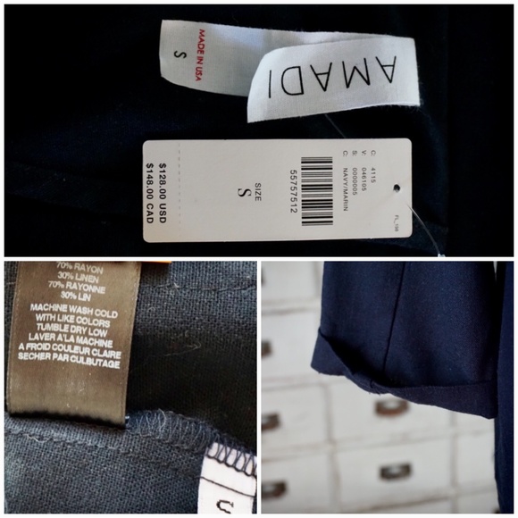 Anthropologie Amadi Kaye Linen Blend Blazer New S - Picture 11 of 11